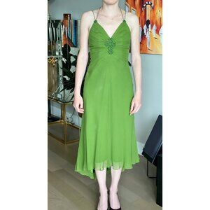 Laundry by Shelli Segal Green Cocktail Wedding Prom Dress